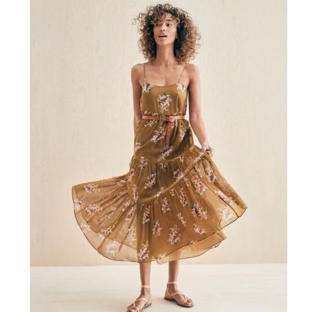 Madewell • Floral Tiered MIDI/Maxi Dress